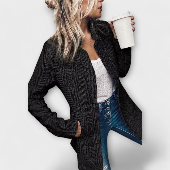 Clara | Abrigo de entretiempo de tweed 5