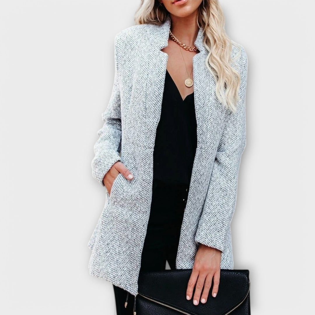 Clara | Abrigo de entretiempo de tweed 3