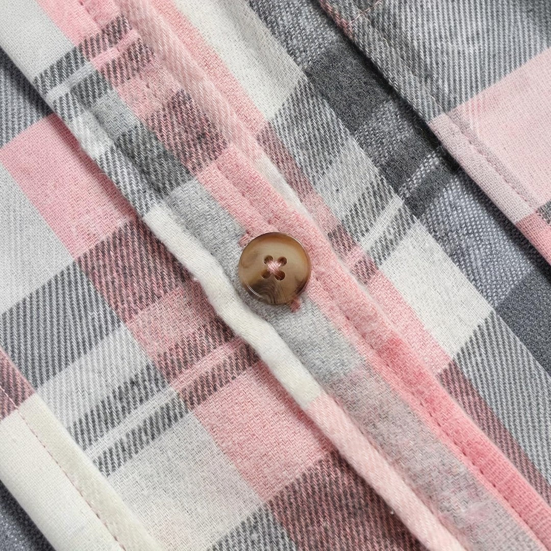 Hortensia™ | Camisa de Cuadros de Manga Larga 8