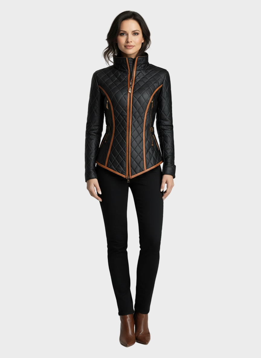 Lillian | Chaqueta acolchada en rombos 1