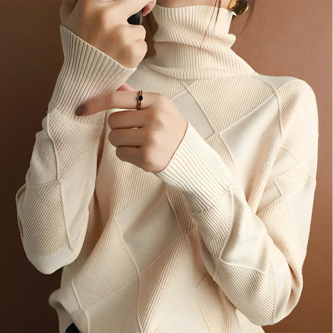 Marcelle | Suéter de cuello alto chunky 2