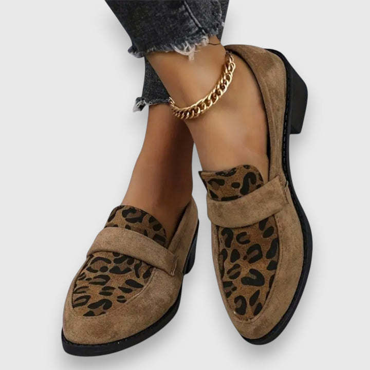 Brunika | Mocasines Cómodos con Estampado Leopardo 1
