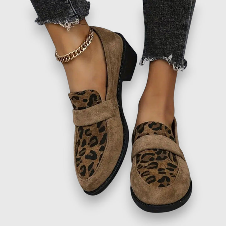 Brunika | Mocasines Cómodos con Estampado Leopardo 7