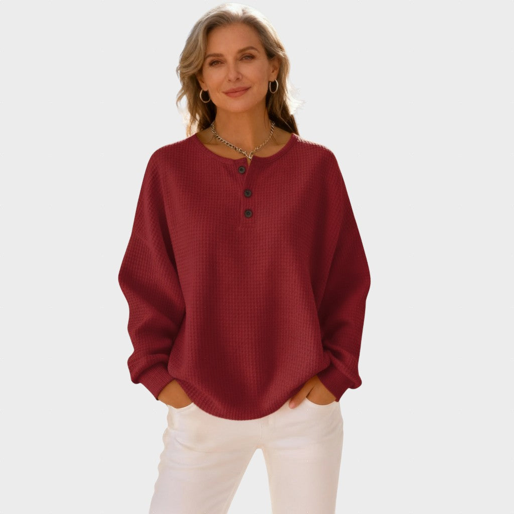 Mia - Camiseta Henley Confortable 3