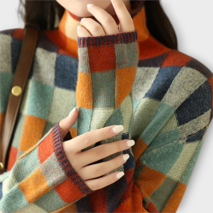 Erika – Suéter con motivo patchwork 5
