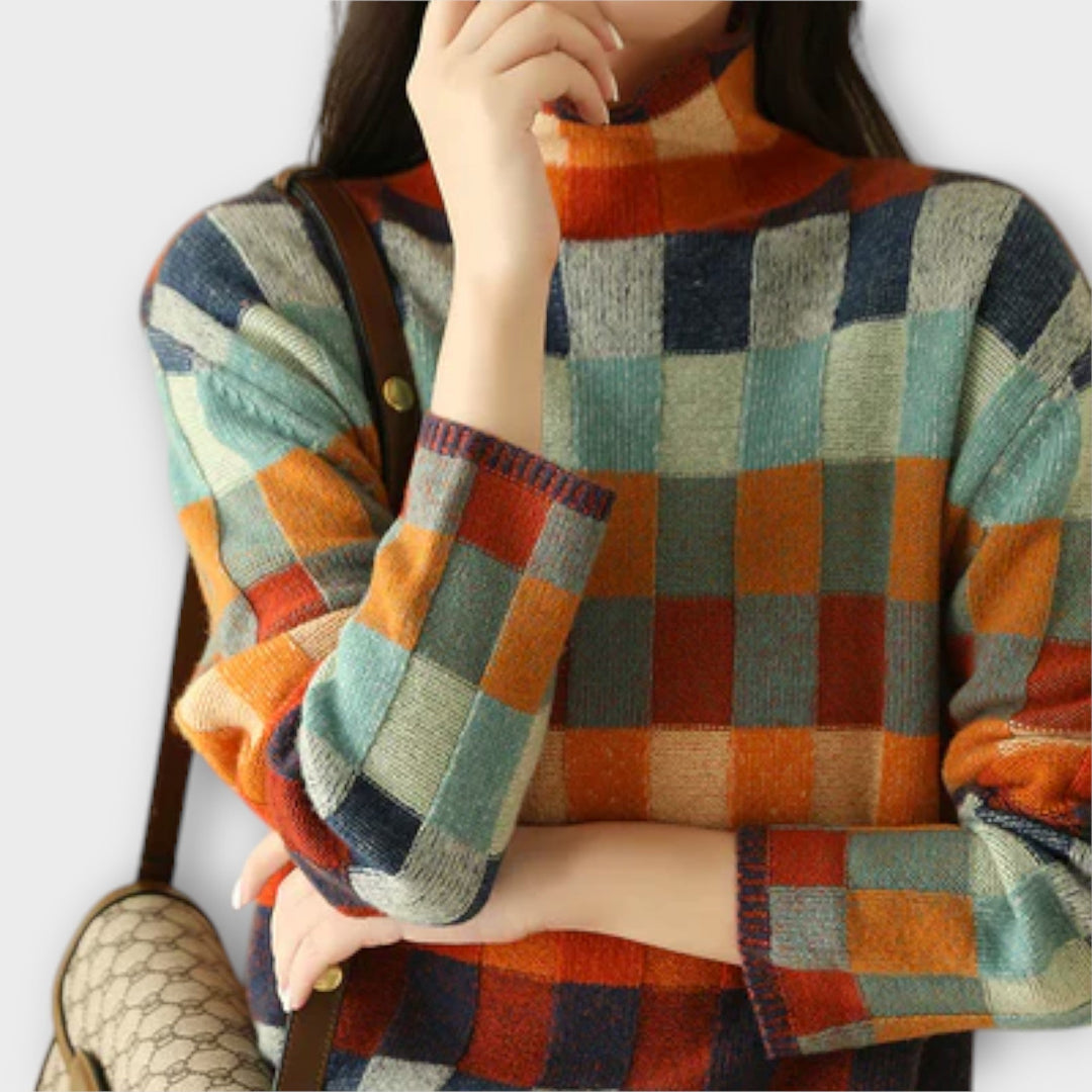 Erika – Suéter con motivo patchwork 4