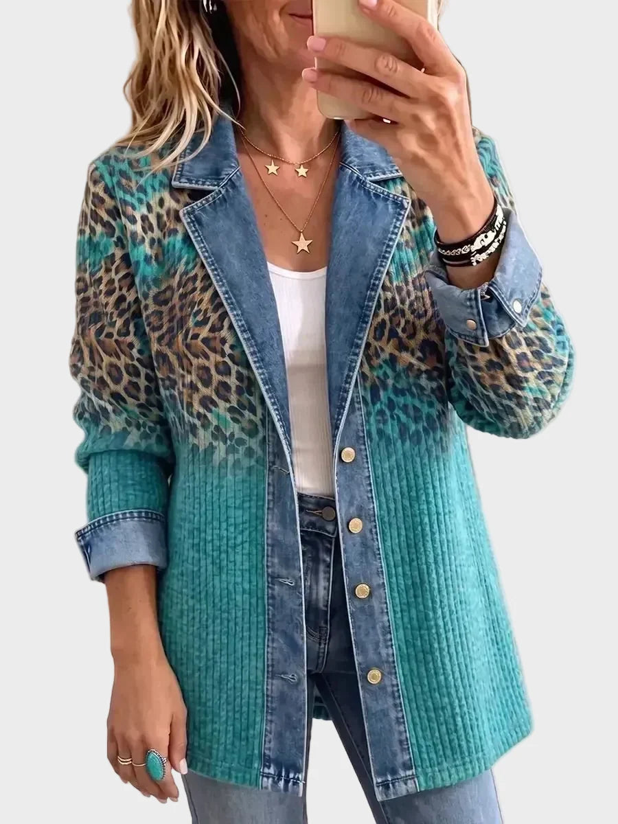 Abigail | Chaqueta vaquera de leopardo 1