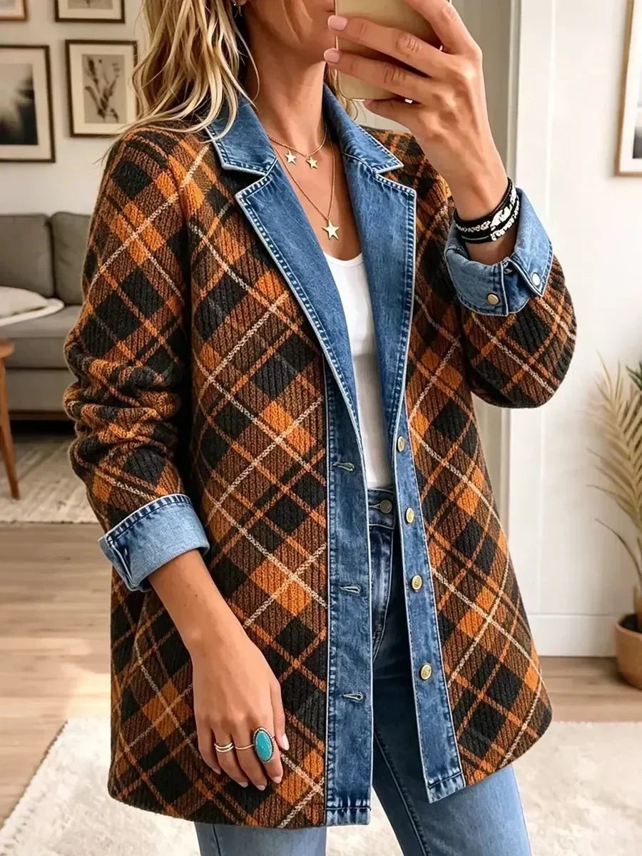 Naomi | Chaqueta vaquera con bloques estampados 2