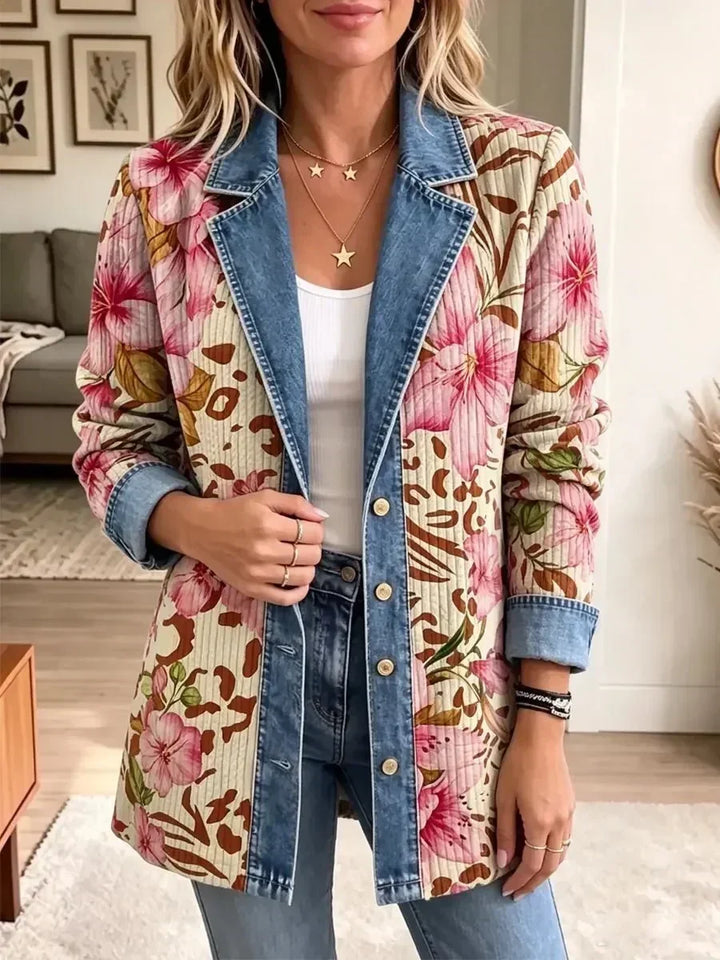 Chaqueta de flores y leopardo 2