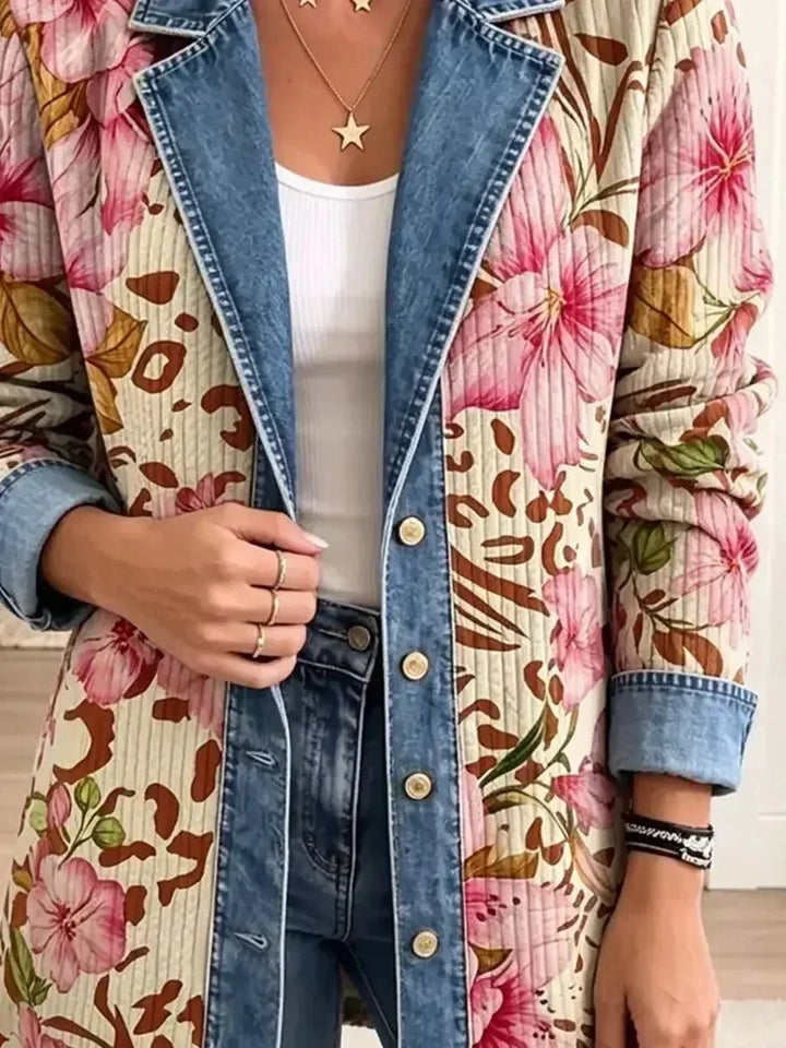 Chaqueta de flores y leopardo 3