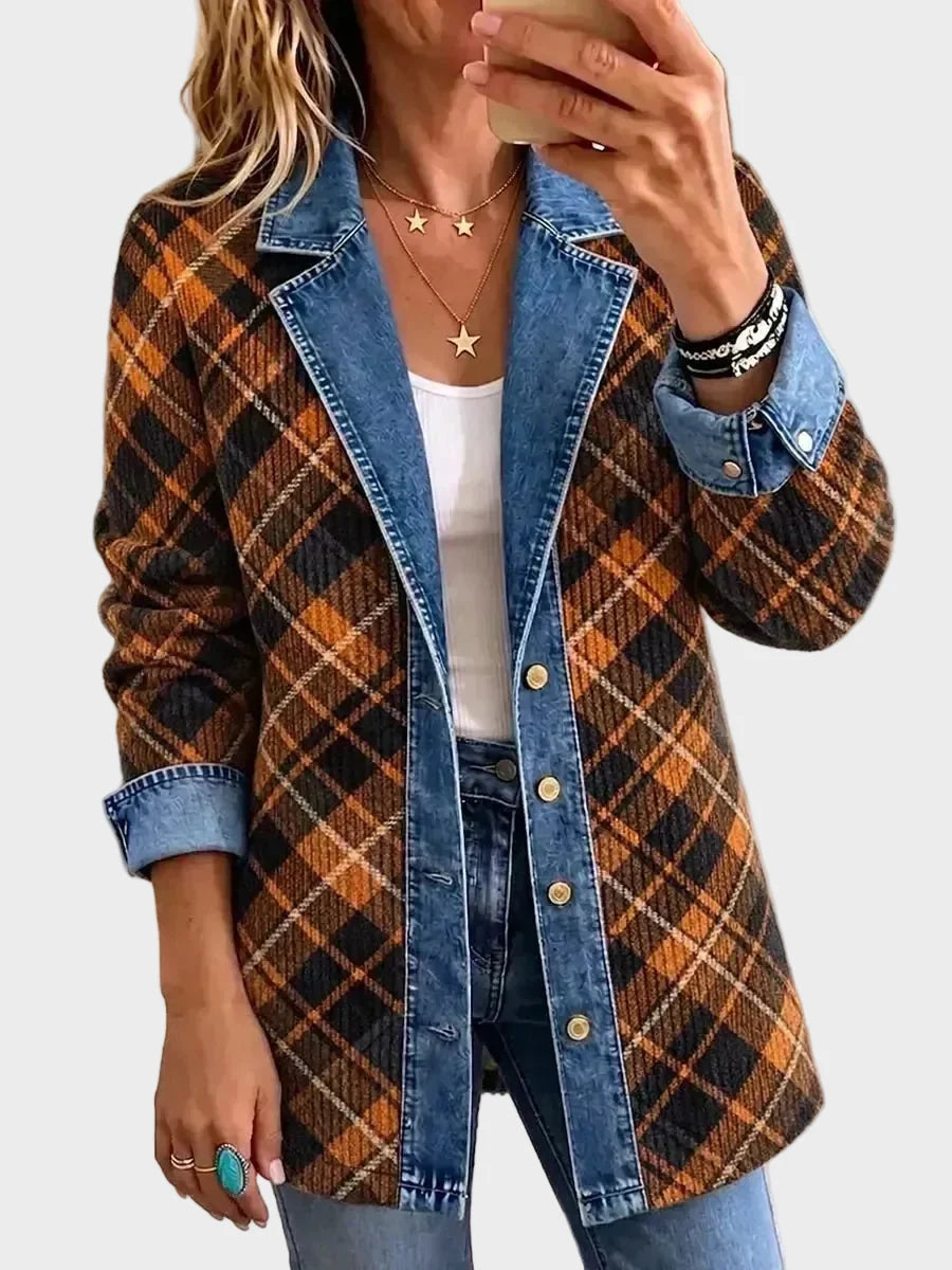 Naomi | Chaqueta vaquera con bloques estampados 1