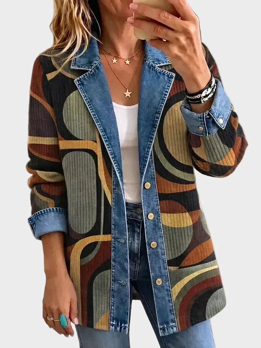 Stella | Chaqueta vaquera abstracta vintage 1
