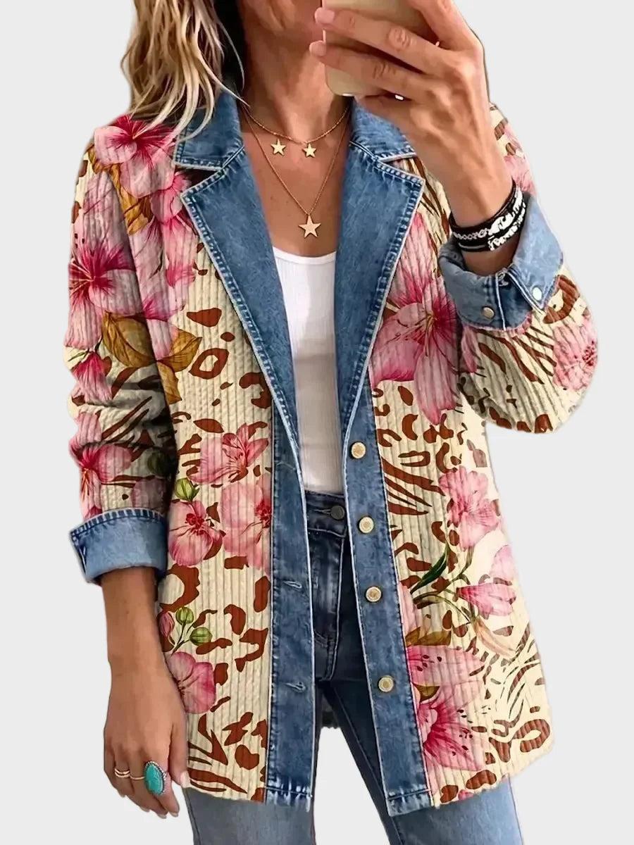 Chaqueta de flores y leopardo 1