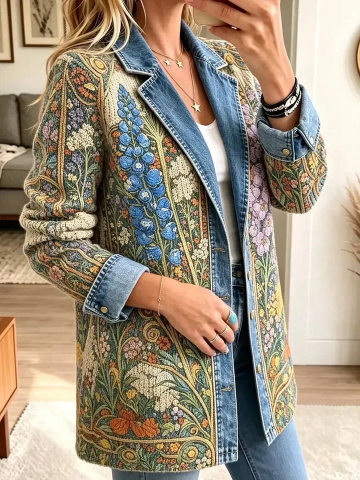 Allison | Chaqueta vaquera de flores vintage 2
