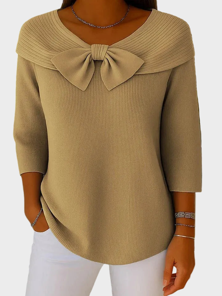 Aline | Jersey suave con lazo 3