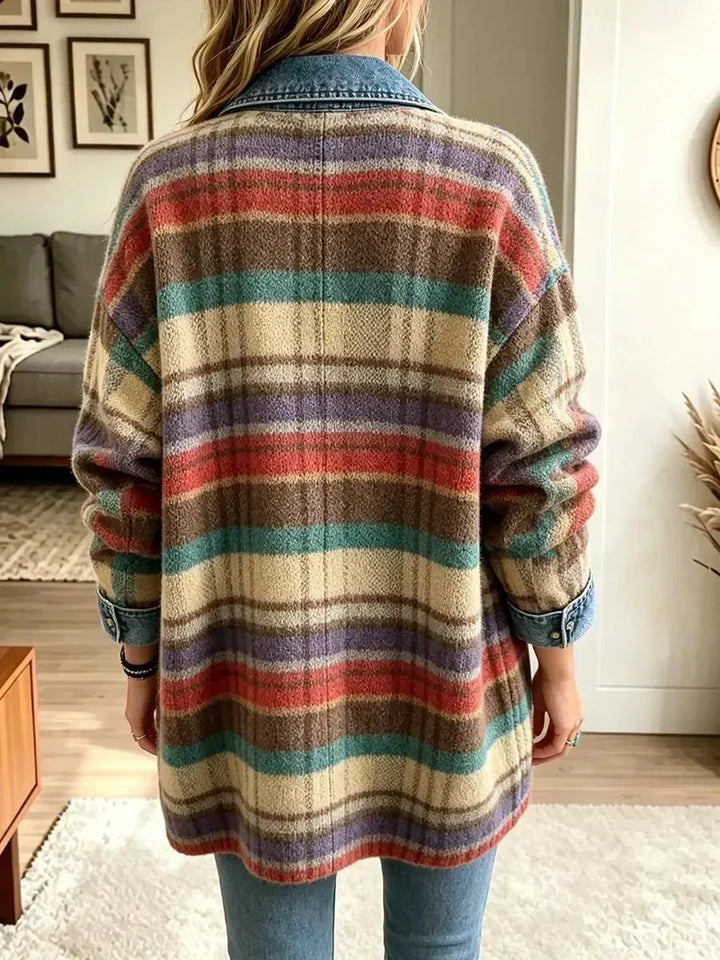 Sarah | Chaqueta vaquera patchwork multicolor 3
