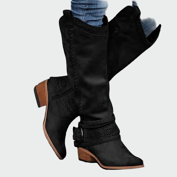 Botas de cowboy retro de piel 3