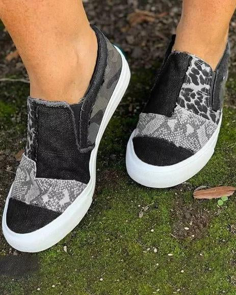 Quinny | Zapatillas sin Cordones con Estampado Leopardo 3