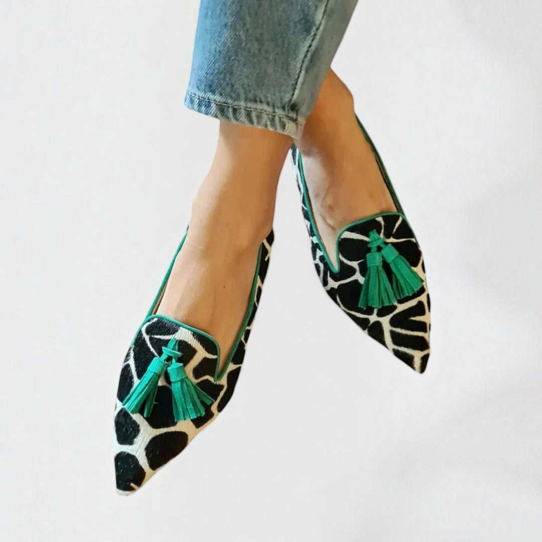 Lucía™ | Mocasines de Leopardo con Borlas 3