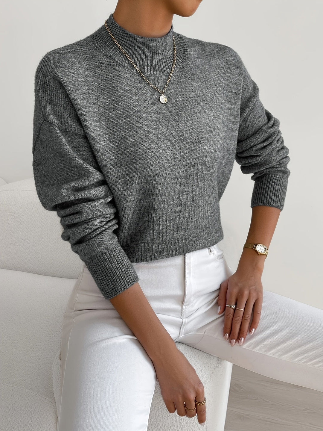 Yvonne | Jersey de cuello alto elegante 9