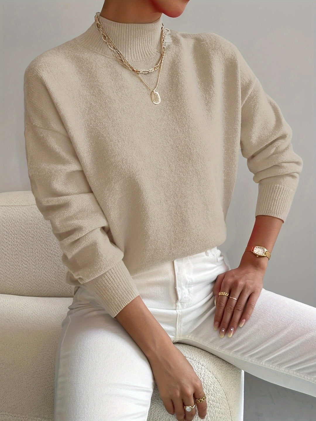 Yvonne | Jersey de cuello alto elegante 4