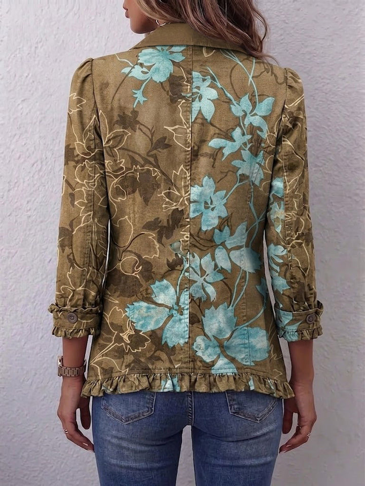 Lilia | Chaqueta floral boho degradada 2