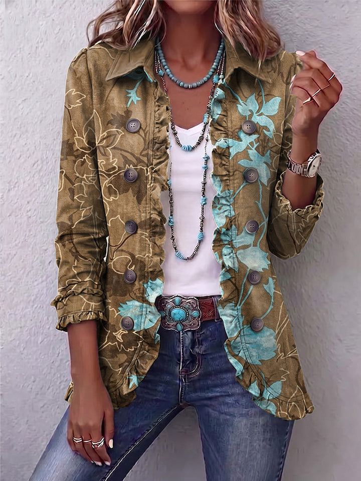 Lilia | Chaqueta floral boho degradada 1