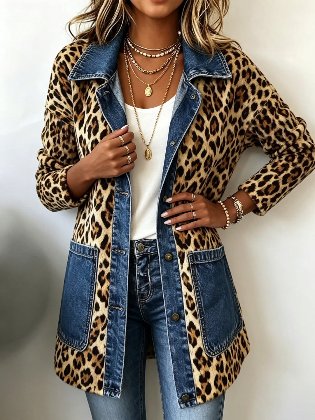 Nora | Chaqueta larga de leopardo 1