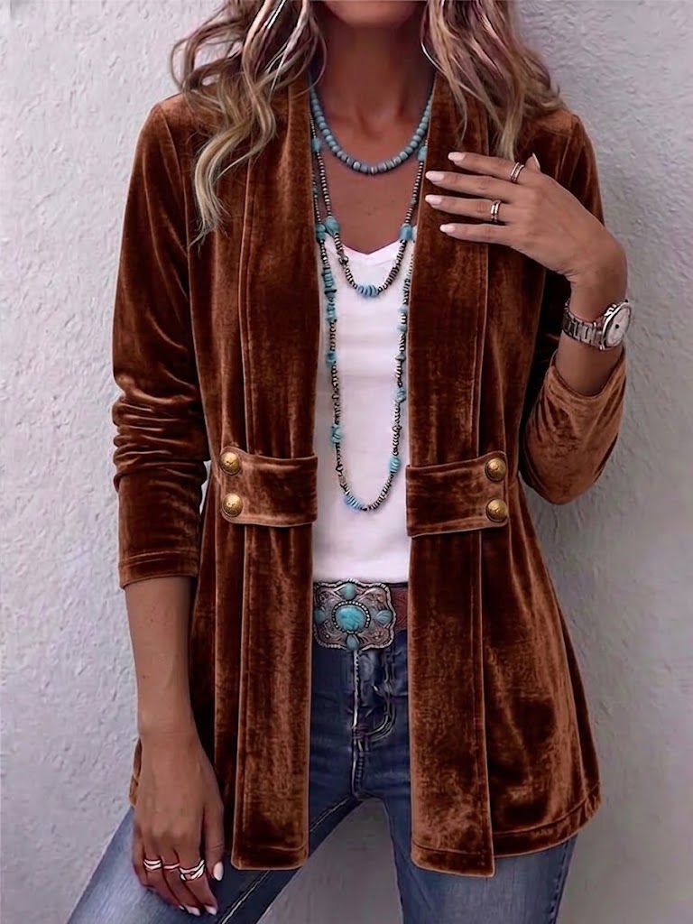Avery | Chaqueta suave de frontal abierto 1