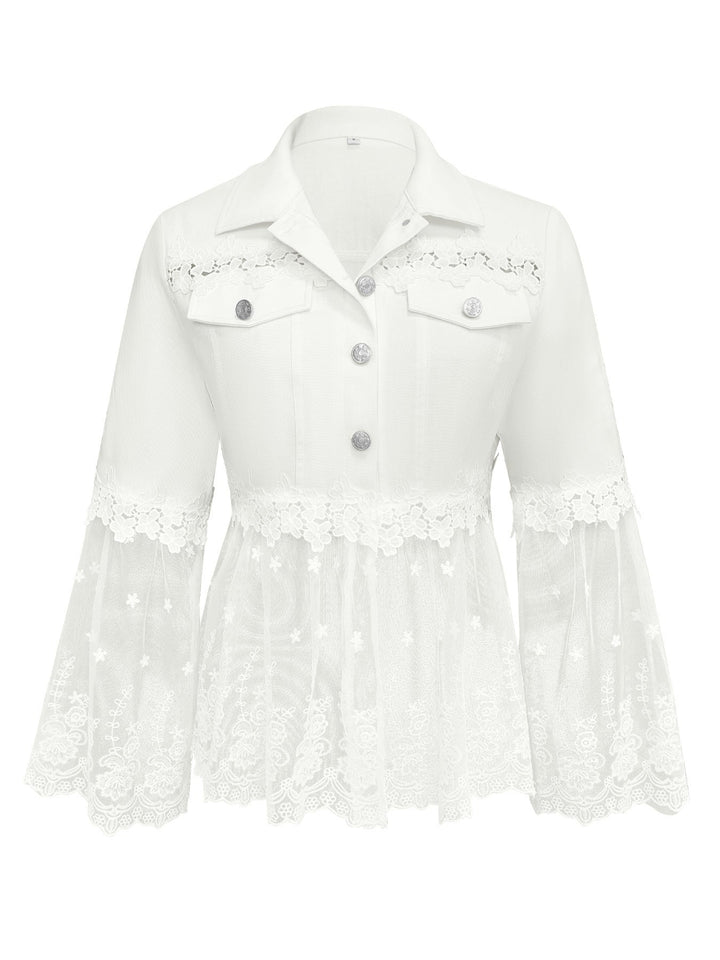 Addison | Chaqueta blanca con encaje 4