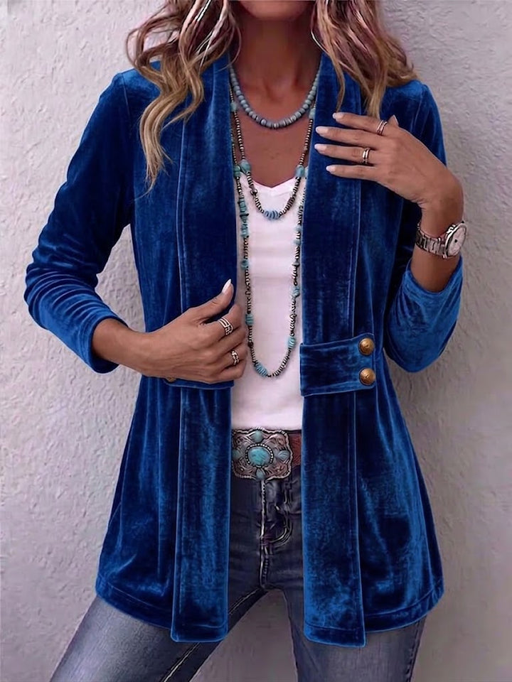 Avery | Chaqueta suave de frontal abierto 3