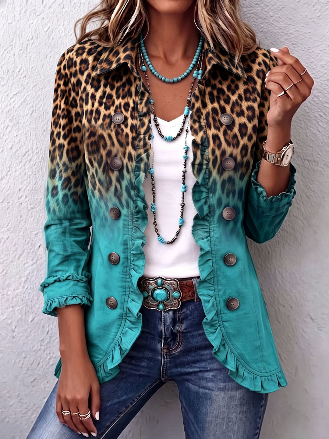Emma | Chaqueta con volantes ombré 1