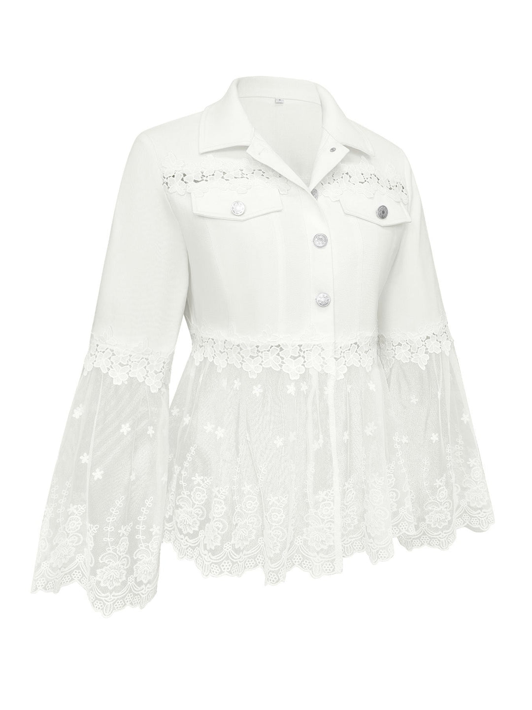Addison | Chaqueta blanca con encaje 3