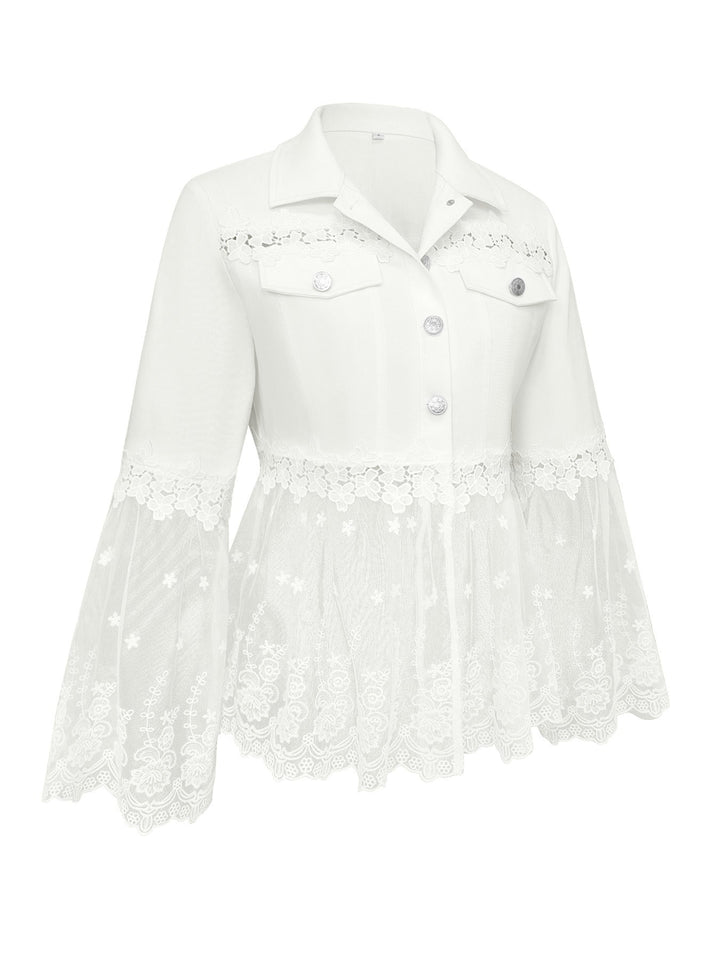 Addison | Chaqueta blanca con encaje 3