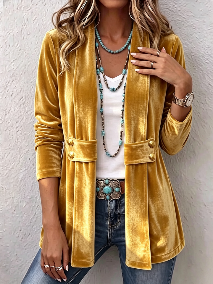 Avery | Chaqueta suave de frontal abierto 5