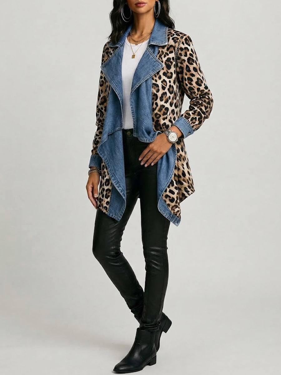 Victoria | Chaqueta de leopardo y denim 2
