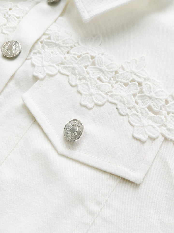 Addison | Chaqueta blanca con encaje 5