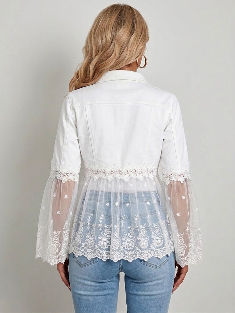 Addison | Chaqueta blanca con encaje 2