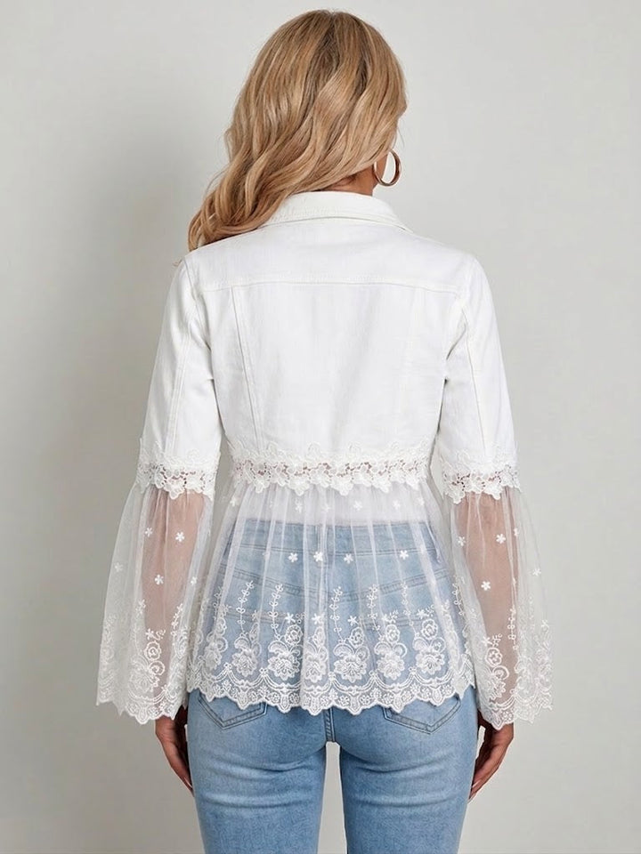 Addison | Chaqueta blanca con encaje 2