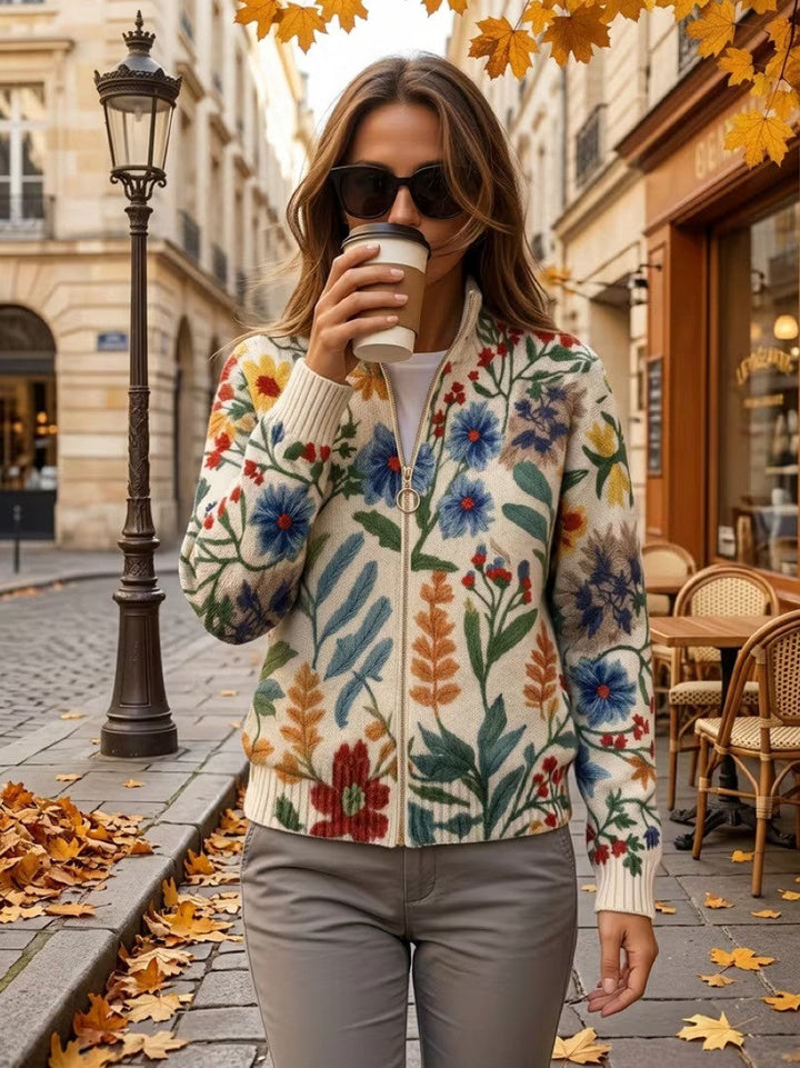 Tabitha | Cárdigan bomber de flores silvestres 6