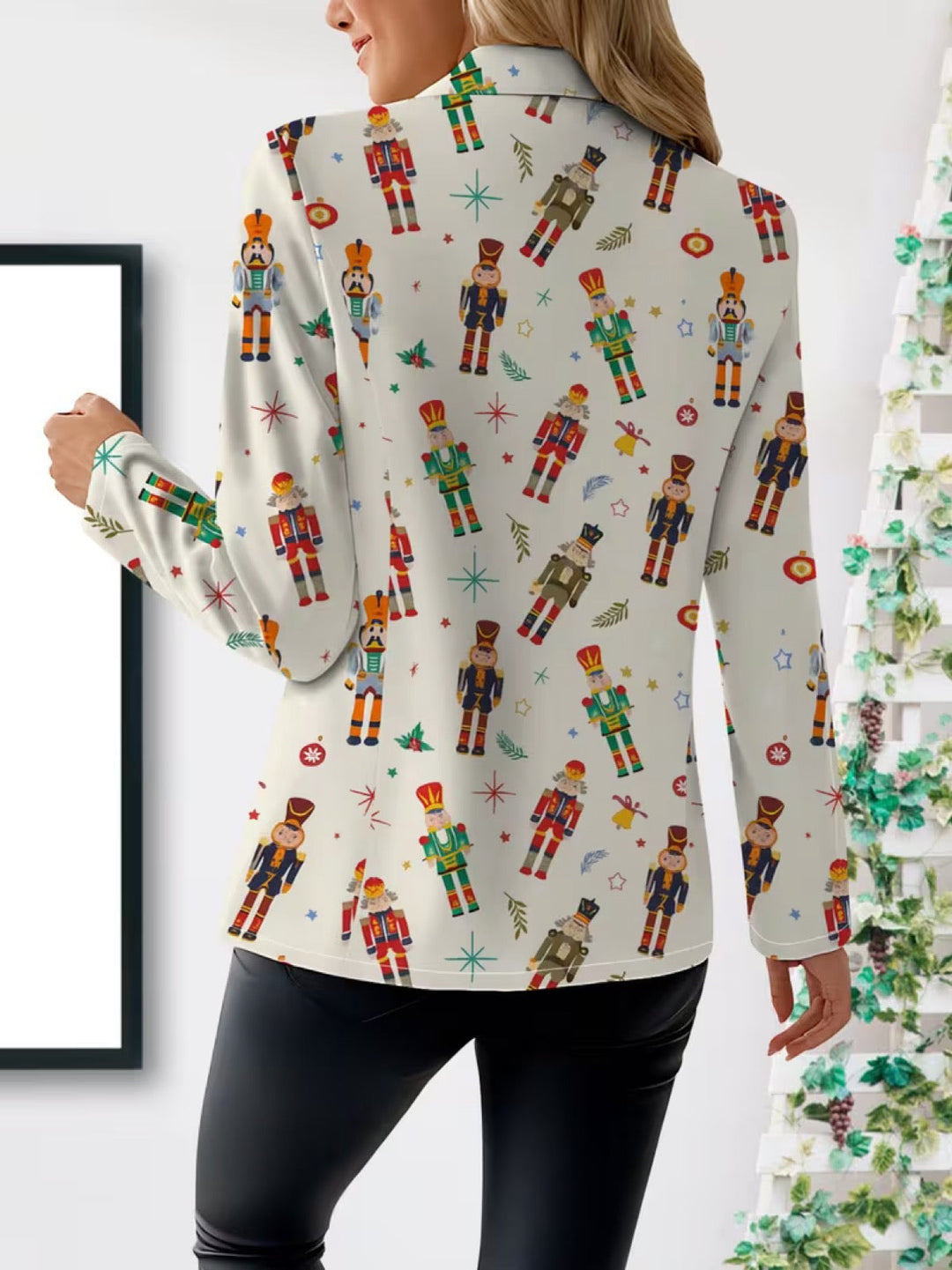Vivenne | Americana con estampado navideño 5